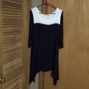 Black and white shirt